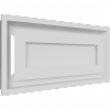 Kratka kominkowa WIND biała 22x45